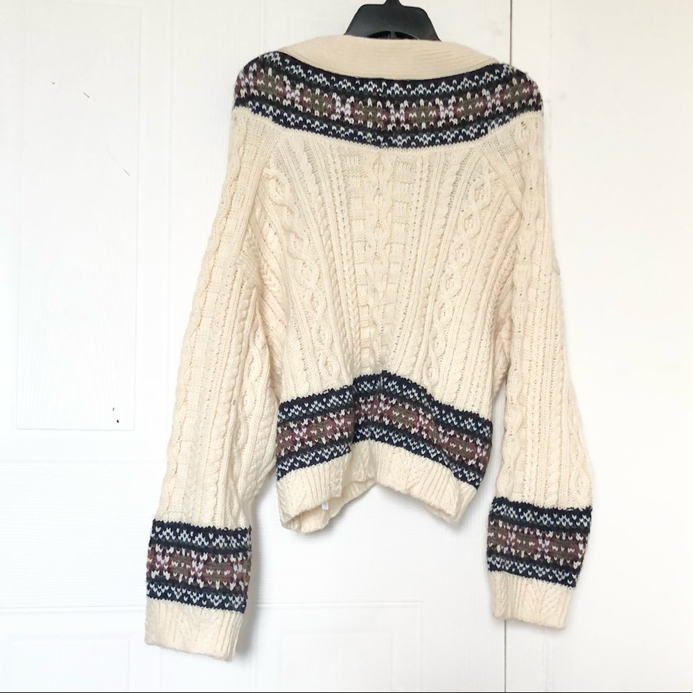 Zara Oversized Jacquard Cardigan - Picture 10 of 11
